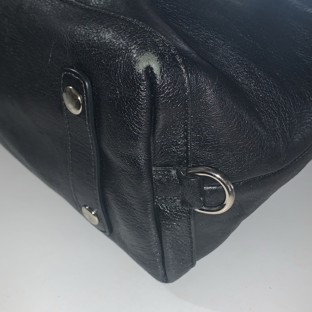 Coach Black Leather Satchel - Picture 8 of 16